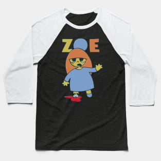 Zoe - the cute little zombie girl Baseball T-Shirt